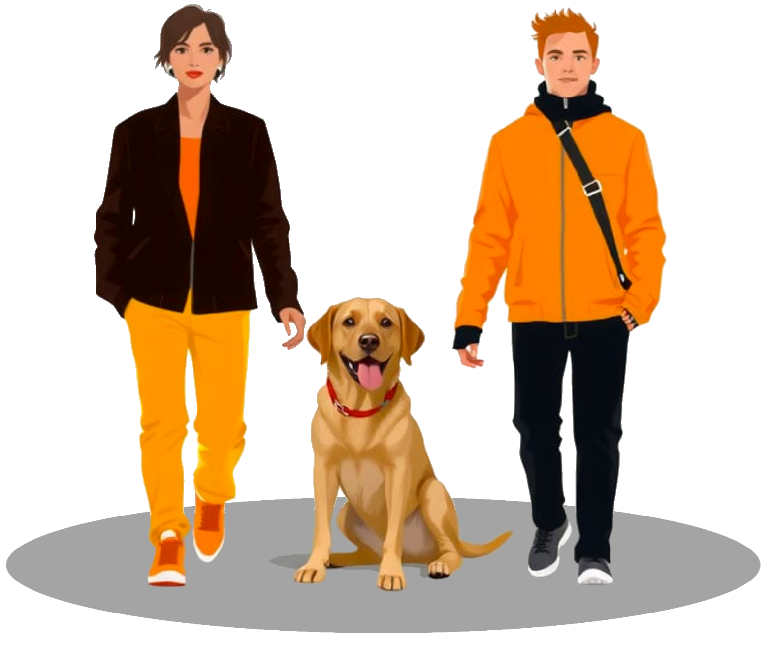 Hero illustration showing a person's journey