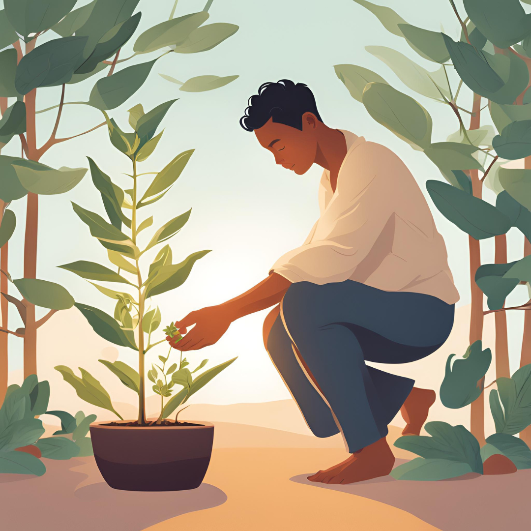 Support and growth illustration
